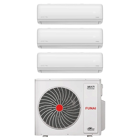 Мульти-сплит-система Funai RAM-I-3KG70HP.01/U / RAM-I-DA35HP.W01/S + RAM-I-DA30HP.W01/S + RAM-I-DA25HP.W01/S