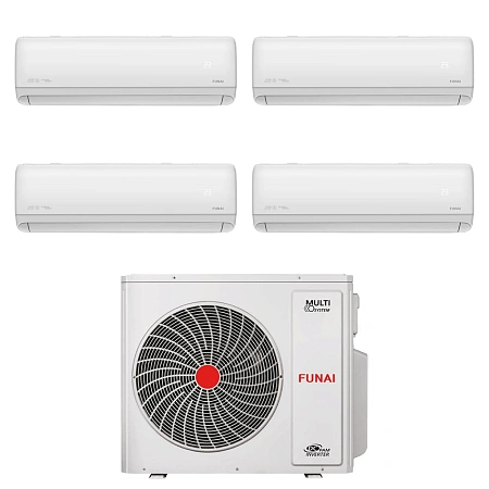 Мульти-сплит-система Funai RAM-I-4KG80HP.01/U / RAM-I-DA30HP.W01/S + RAM-I-DA25HP.W01/Sx3